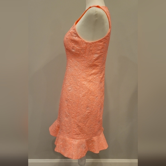 Lilly Pulitzer Dress Peachy Pink Word on the Street Jacquard size 0 - Picture 9 of 11
